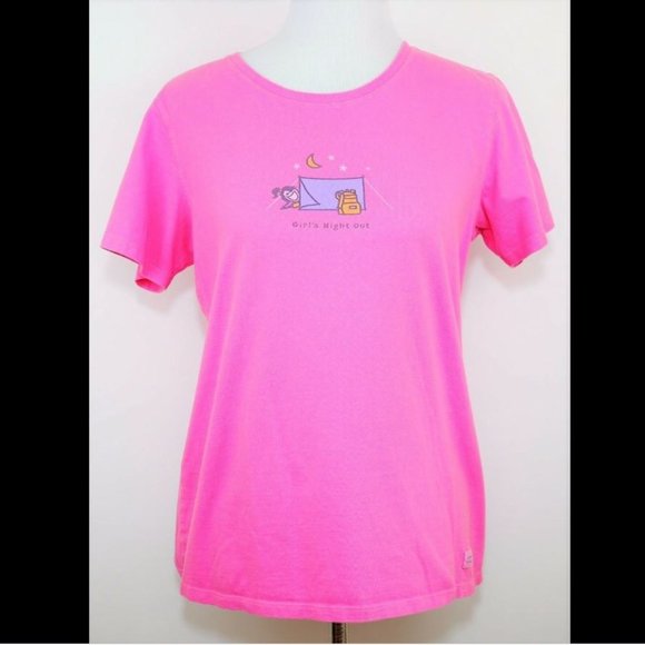 Life Is Good Tops - LIFE IS GOOD "GIRLS NIGHT OUT Pink T-shirt